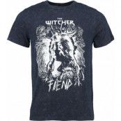 The Witcher - gaming T-shirt - Fiend - L XXL - för Herr - blå