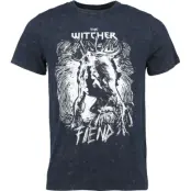 The Witcher - gaming T-shirt - Fiend - L XXL - för Herr - blå