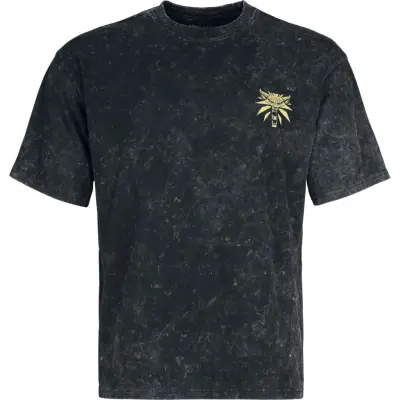 The Witcher - gaming T-shirt - Geralt and Ciri - S XXL - för Herr - svart