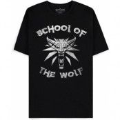 The Witcher - gaming T-shirt - School Of The Wolf - S XXL - för Herr - svart