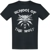 The Witcher - gaming T-shirt - School Of The Wolf - S XXL - för Herr - svart
