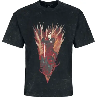 The Witcher - gaming T-shirt - The Beast Slayer - S XXL - för Herr - svart