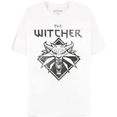 The Witcher - gaming T-shirt - Wolf Logo - XL - för Herr - svart