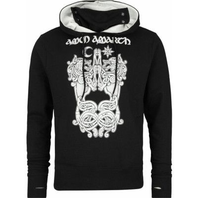 Amon Amarth Luvtröja - Thor's hammer - S L - för Herr - svart
