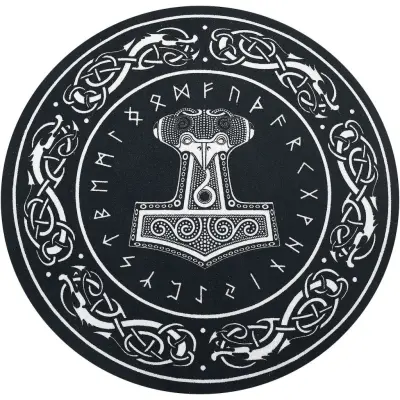 Thor's Hammer Matta - för None - svart