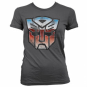 Distressed Autobot Shield Girly T-Shirt, T-Shirt