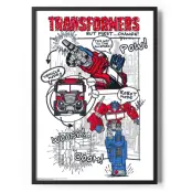 Optimus Prime Sketch Poster