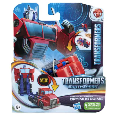 Transformers EarthSpark 1-Step Flip Changer Optimus Prime - Transformers -  Leksaksaffären