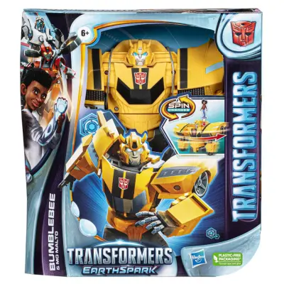 Transformers EarthSpark Spin Changer Bumblebee
