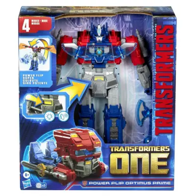 Transformers One Power Flip Optimus Prime - Transformers -  Leksaksaffären