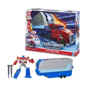 Transformers Truck to Playset: Earthspark - Optimus Prime Battle Trailer