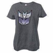 Distressed Decepticon Shield Girly Tee, T-Shirt
