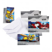 Inbjudningskort Transformers 2 - 6-pack
