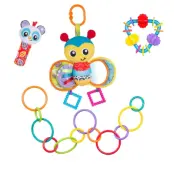 Playgro Bumble Bee Baby Gift Set Sensory Activity Toys for Newborns