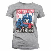 Transformers - Wear A Helmet Girly Tee, T-Shirt