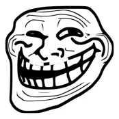 Trollface Pappmask - One size