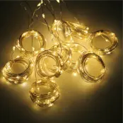 Batteridriven LED Gardin - 3x1 meter Varmvit