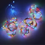 Batteridriven LED Gardin - 3x2 meter Flerfärgad