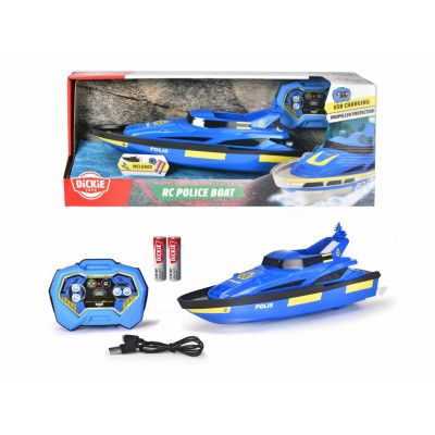 Dickie Toys RC Polisbåt Radiostyrd