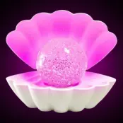 Färgskiftande Glitterlampa Pärla