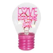 Glödlampsformad Bordslampa Love is in the air