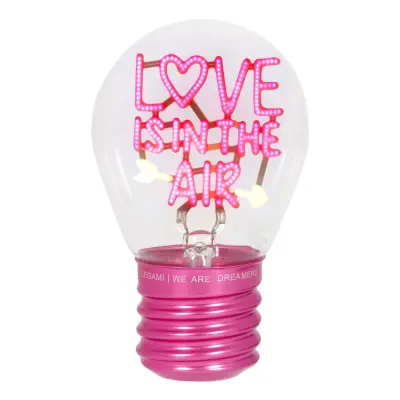 Glödlampsformad Bordslampa Love is in the air