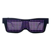 LED Bluetooth Glasögon - Rosa