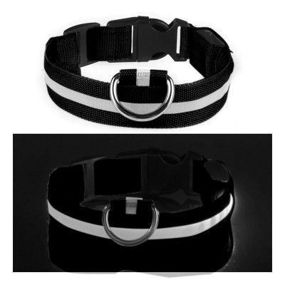 LED Hundhalsband - Svart - Small