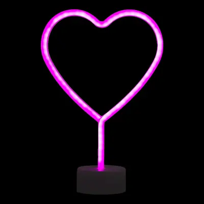LED-Lampa Hjärta med Neon-effekt