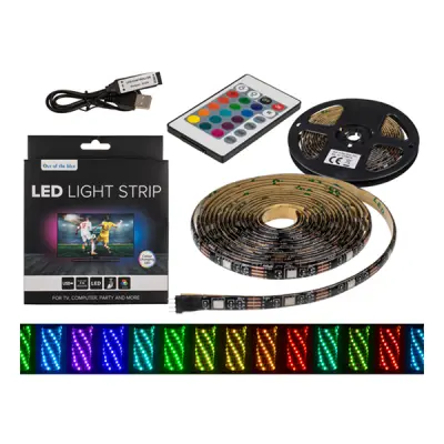 LED-Ljusslinga USB med Fjärrkontroll