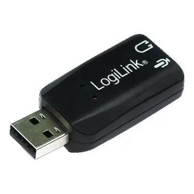 LogiLink USB Ljudkort Virtuellt 3D Ljudeffekter USB 2.0 Extern