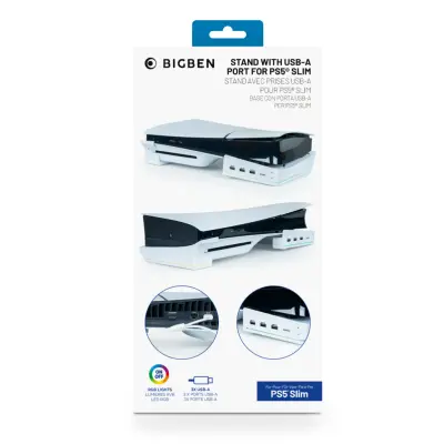 Nacon Horizontal Hub Station RGB/USB Hub, White PS5 Slim