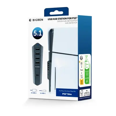 Nacon USB Hub Black PS5 Slim