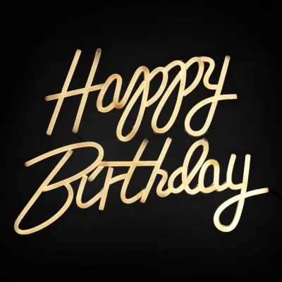 Neonskylt Happy Birthday
