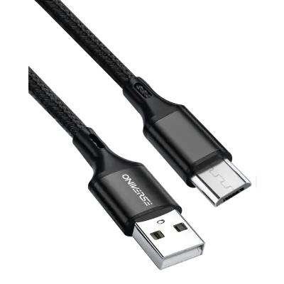 Oniverse Usb-A To Micro-Usb Charge Cable, 3 M - Black