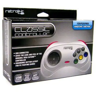 Saturn Wired Pad USB Grey Retrolink