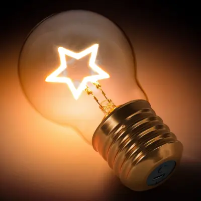 Sladdlös Glödlampa Stjärna
