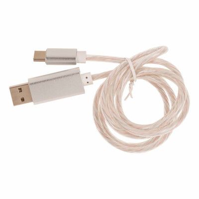 USB Laddningskabel med LED - USB-C