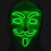 LED-mask, Anonymous protest