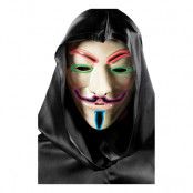 V For Vendetta Mask med LED - One size
