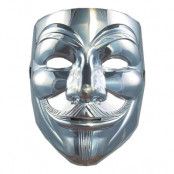 V For Vendetta Silver Mask - One size