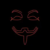 El Wire Anonymous LED Mask - One size