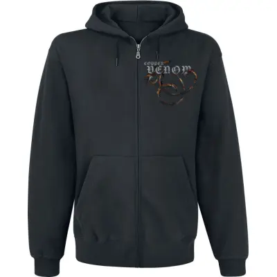 Alchemy England - Gothic Luvjacka - Copper Venom Zip Hoodie - M XXL - för Herr - svart
