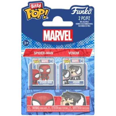 Bitty Pop! 2-Pack Marvel: Spider-Man - Spider-Man & Venom Vinyl Figures