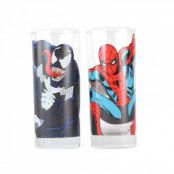 Marvel Glas 2-pack Spiderman & Venom