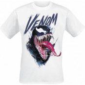 Spider-Man - gaming T-shirt - Marvel Games - Spider-Man 2 - Venom Scratched - S 5XL - för Herr - vit