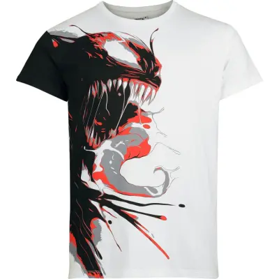 Spider-Man - Marvel T-shirt - Venom - S 3XL - för Herr - vit/svart