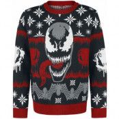 Venom (Marvel) Christmas jumper - Face - S XXL - för Herr - flerfärgad