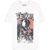 Venom (Marvel) - Marvel T-shirt - Destroyed - S XXL - för Herr - vit