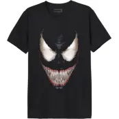 Venom (Marvel) - Marvel T-shirt - Venom Smile - S XXL - för Herr - svart